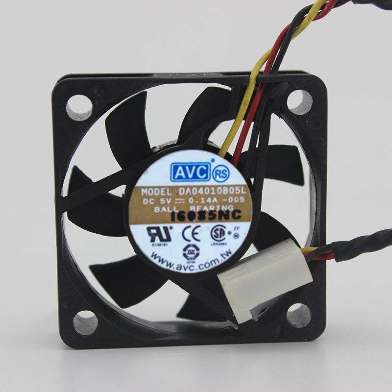 AVC DA04010B05L DC5V 0.14A 3-wires 4CM Dual Ball Bearing Cooling fan