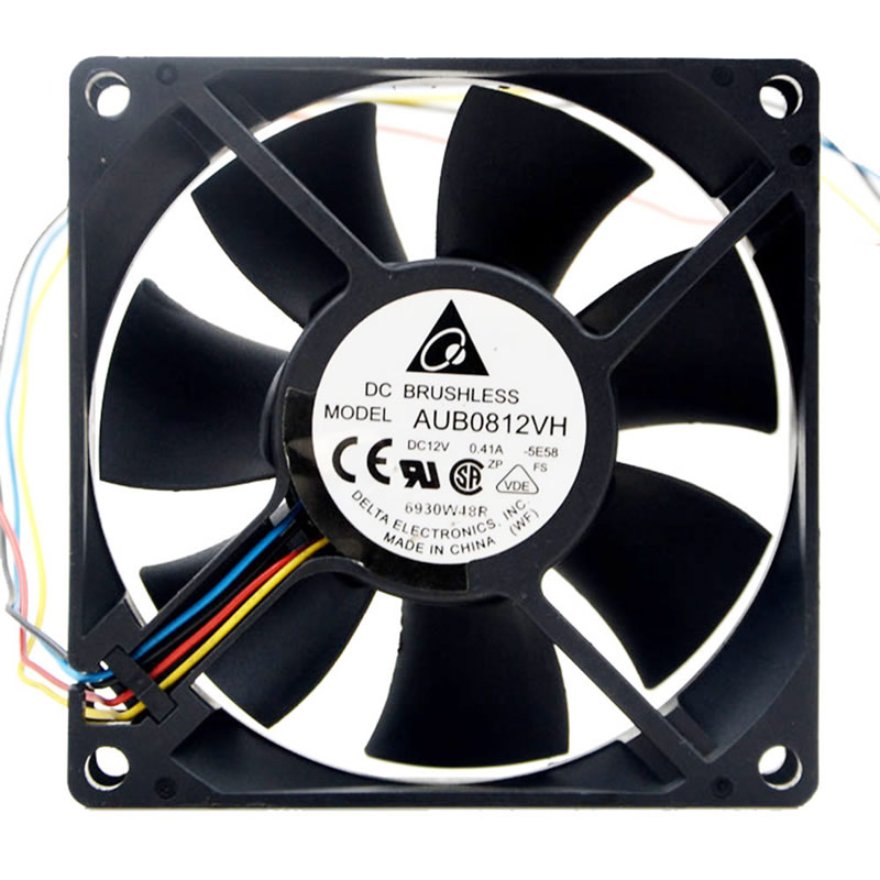 DELTA AUB0812VHB 80x80x15mm DC12V 0.30A Cooling Fan