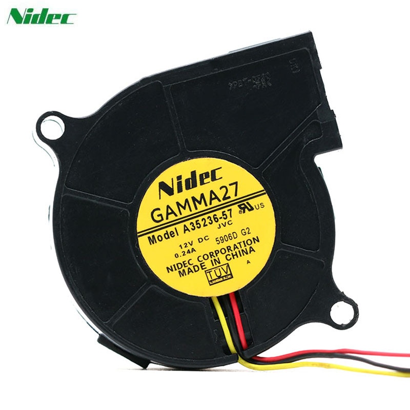Nidec A35236-57 DC12V 0.24A 3-wire brushless blower fan